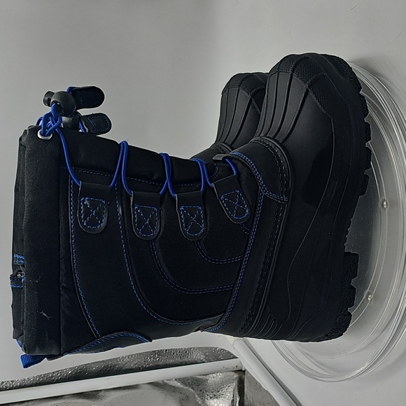 B Dream Pairs kids boots Sz 13 Boys Winter Snow DUCK BOOTS blue Black N W/o Tags - Picture 5 of 8